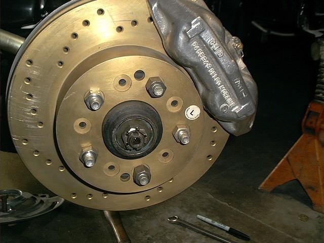 These are Custom Designed Front Disk Brake Rotors.  We took my design and found a company to produce a massive 11 3/4 by 1 inch hat.  This hat fits onto the stock Drum Brake Rotor.  Talk about saving our customer's cash.